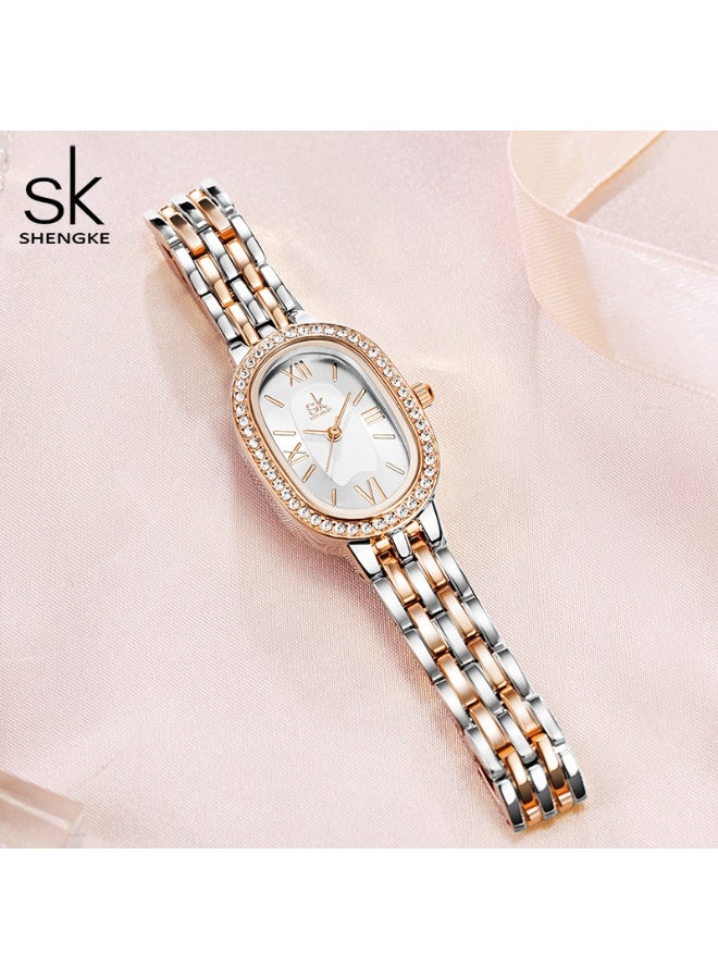 SK ladies watch women's niche watch quartz watch waterproof women's watch - Image 2