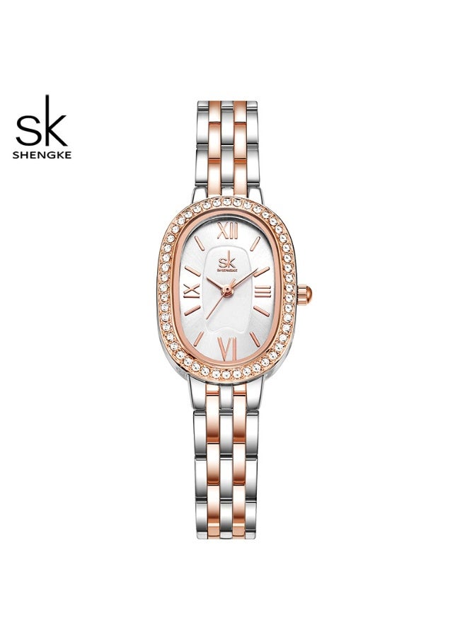 SK ladies watch women's niche watch quartz watch waterproof women's watch - Image 4