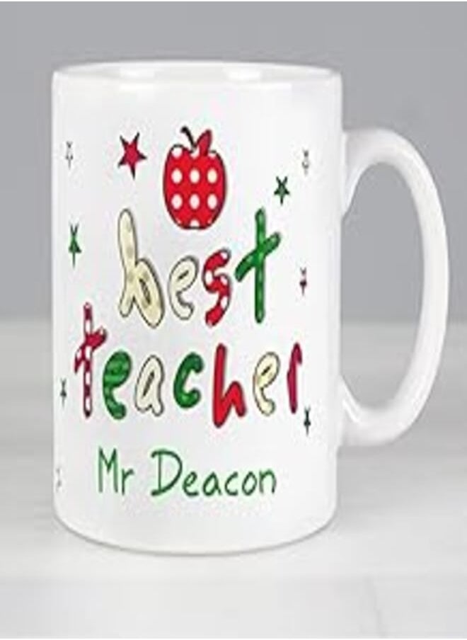 RYN - RYN PRANTED Design Best teacher gift mug,coffee and tea cup,Best ever gift teacher day (model number 7857 - Image 1