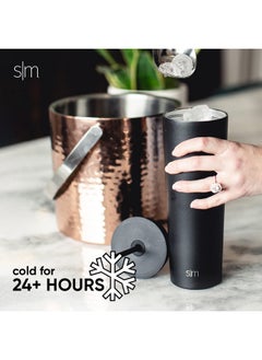 Simple Modern Simple Modern Insulated Tumbler with Lid and Straw | Iced Coffee Cup Reusable Stainless Steel Water Bottle Travel Mug | Gifts for Women Men Her Him | Classic Collection | 28oz | Sea Glass Sage  - Image 4