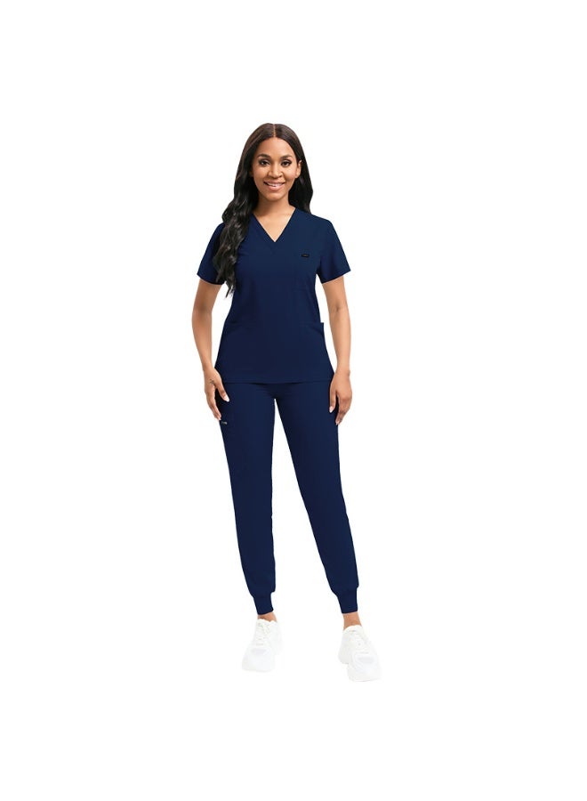 NIBEMINENT Operating Room Surgical Workwear Doctor Dentist Workwear Works Scrubs Clothes Surgical Scrubs Set  Operating Room Medic - Image 1