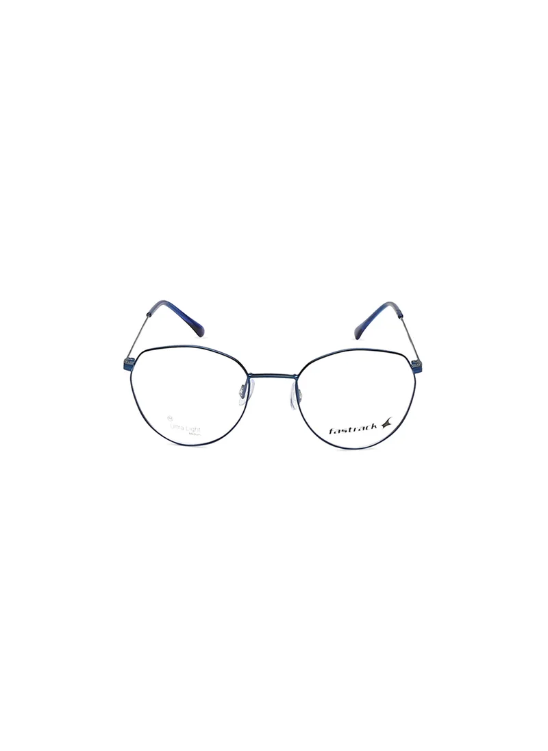 fastrack Metallic Blue Round  Rimmed Eyeglasses