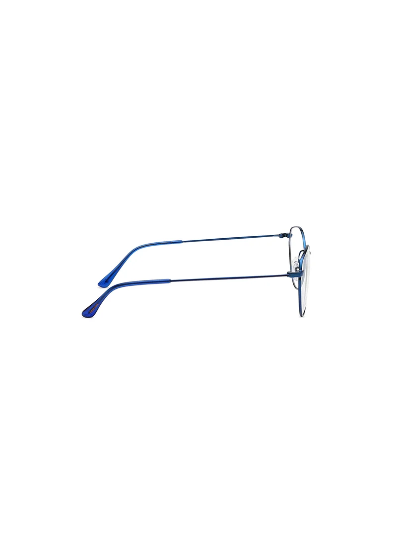 fastrack Metallic Blue Round  Rimmed Eyeglasses