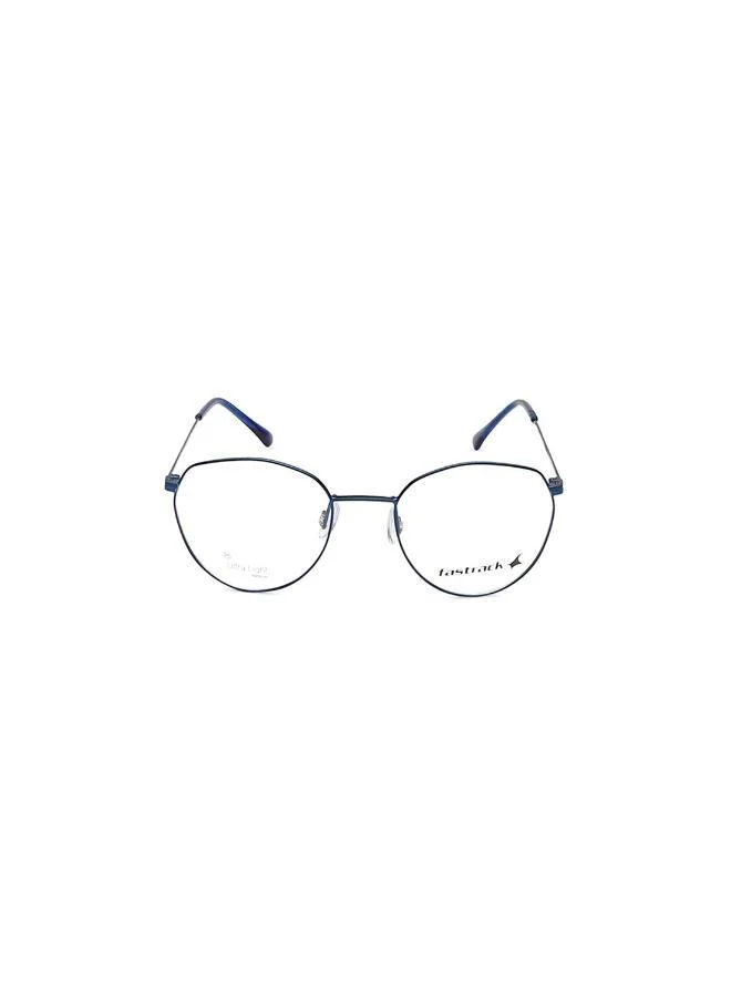فاستراك نظارة طبية بإطار مستدير باللون الأزرق المعدني