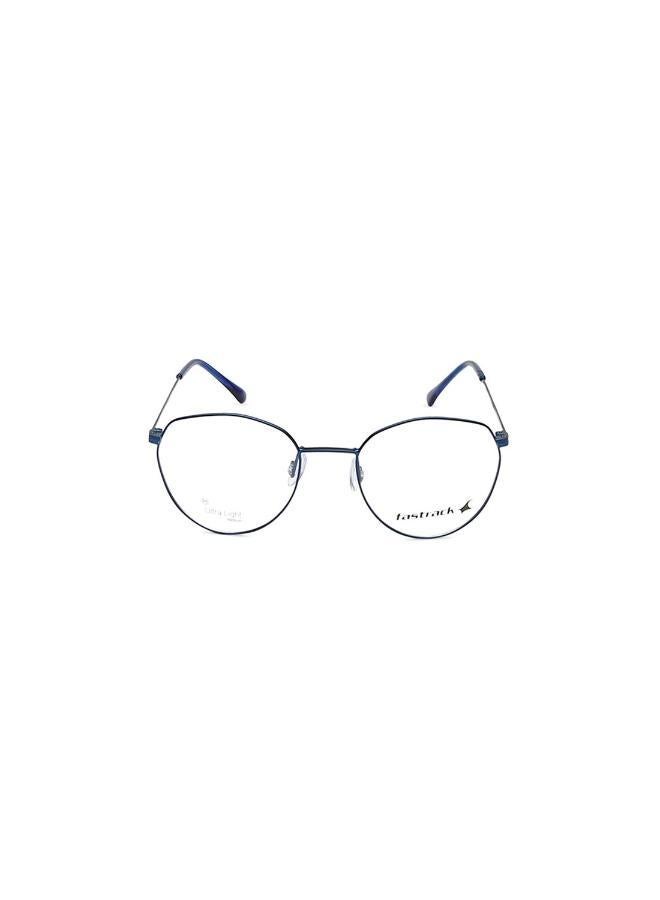 فاستراك نظارة طبية بإطار مستدير باللون الأزرق المعدني - Image 1
