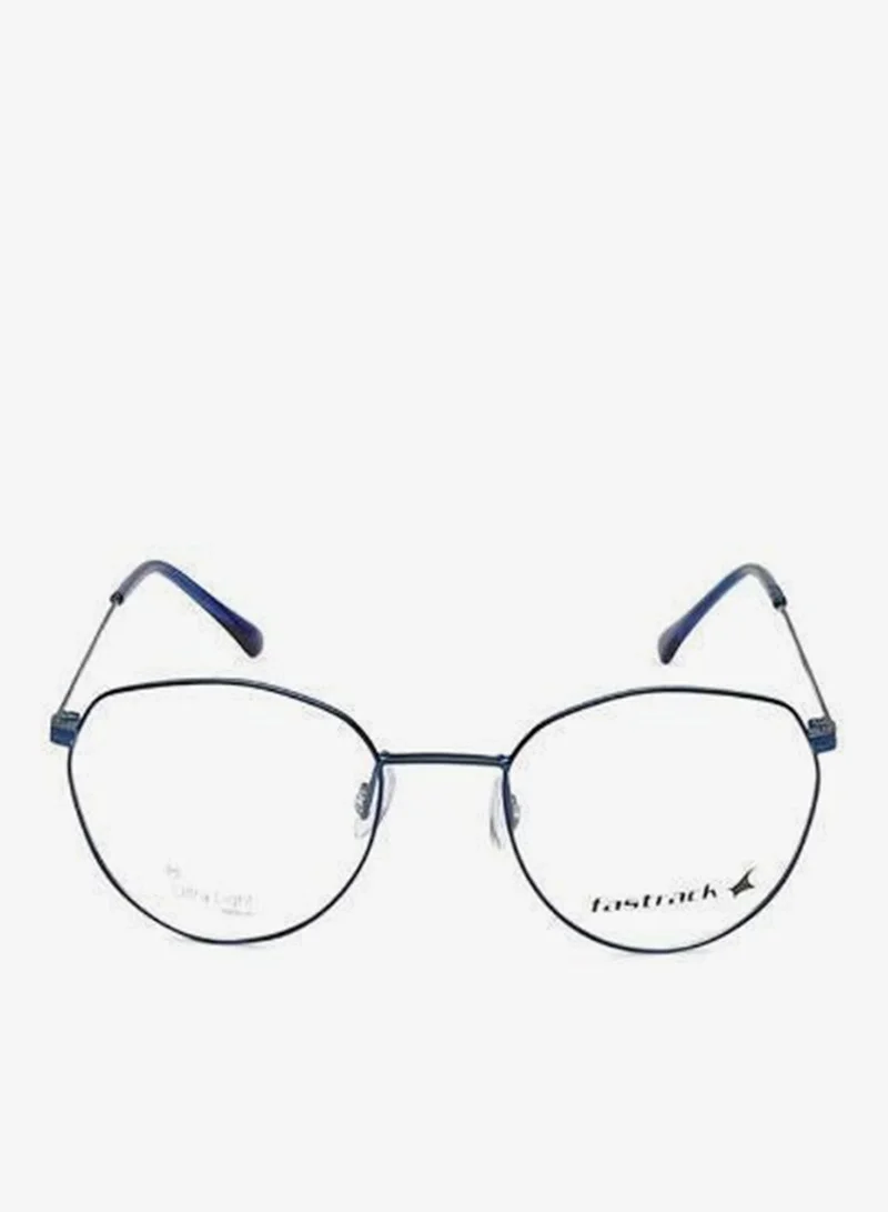fastrack Metallic Blue Round  Rimmed Eyeglasses