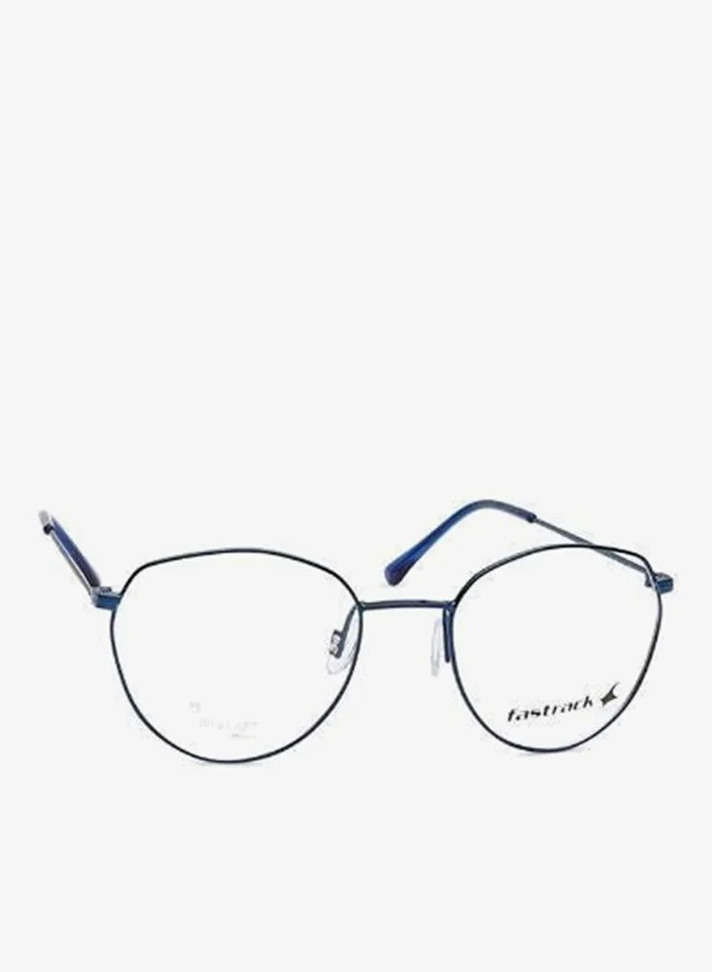 fastrack Metallic Blue Round  Rimmed Eyeglasses
