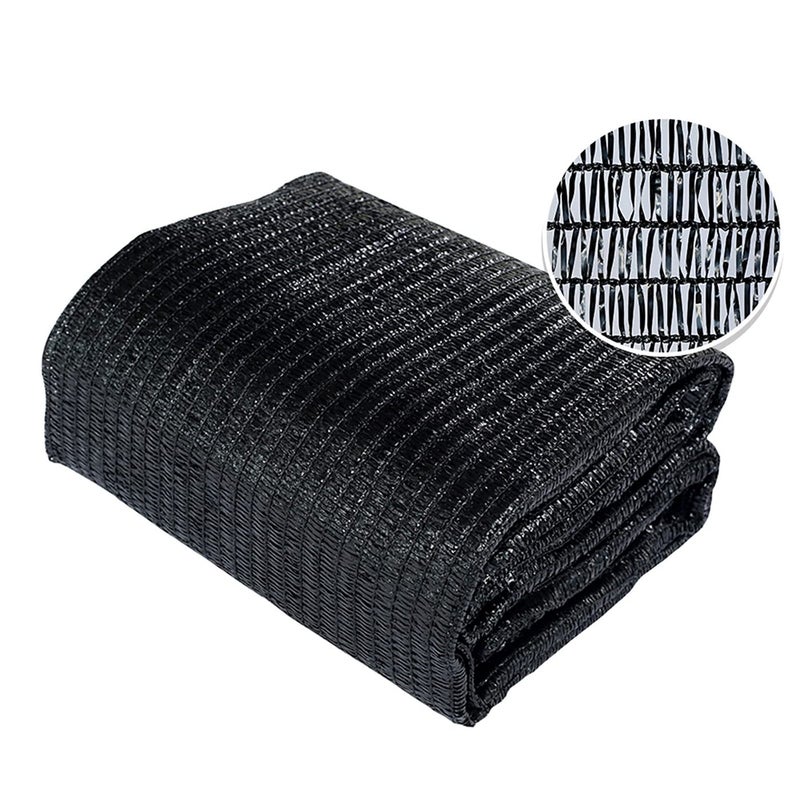 Agfabric 40 Shade Cloth 12X 20ft Sun Shade Fabric Sunblock Shade Cloth Cover with Clips for Plants Black