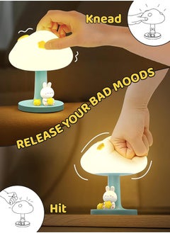 Hihonor Smiling Shark Nursery Night Light, Cloud Soft Silicone Night Lamp LED Amber Warm Light with 3 Brightness & Tap Control Cordless USB Rechargable Squishy Baby Cute Night Light for Bedroom(Panda)  - Image 4