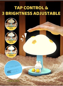 Hihonor Smiling Shark Nursery Night Light, Cloud Soft Silicone Night Lamp LED Amber Warm Light with 3 Brightness & Tap Control Cordless USB Rechargable Squishy Baby Cute Night Light for Bedroom(Panda)  - Image 5