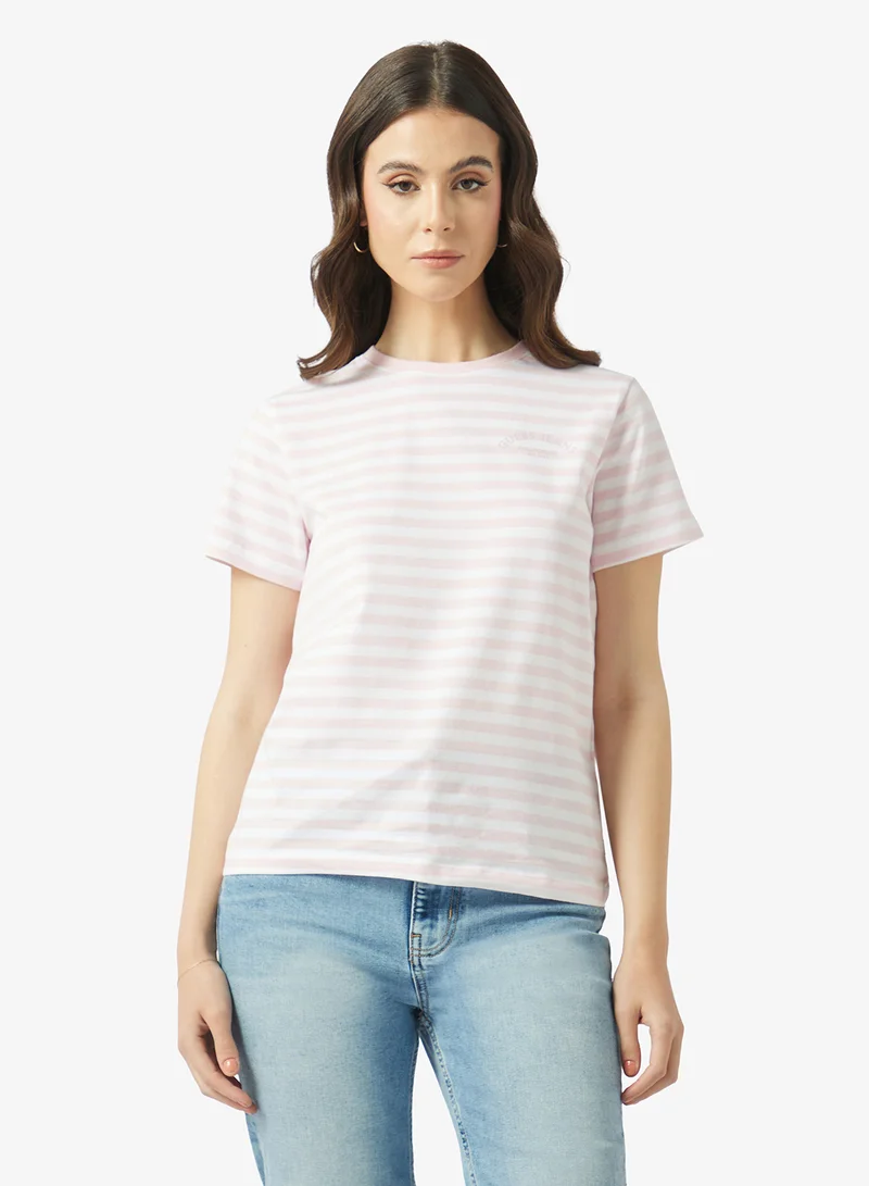 Striped Crew Neck T-Shirt