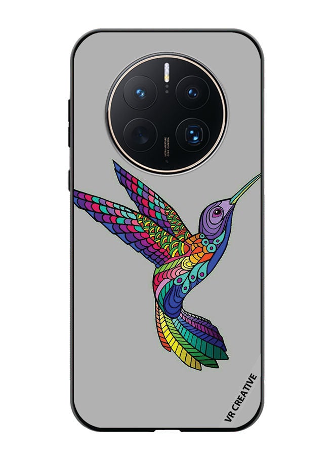 VR CREATIVE Protective Case Cover For Huawei Mate 50 Pro Flying Bird Design Multicolour - Image 1