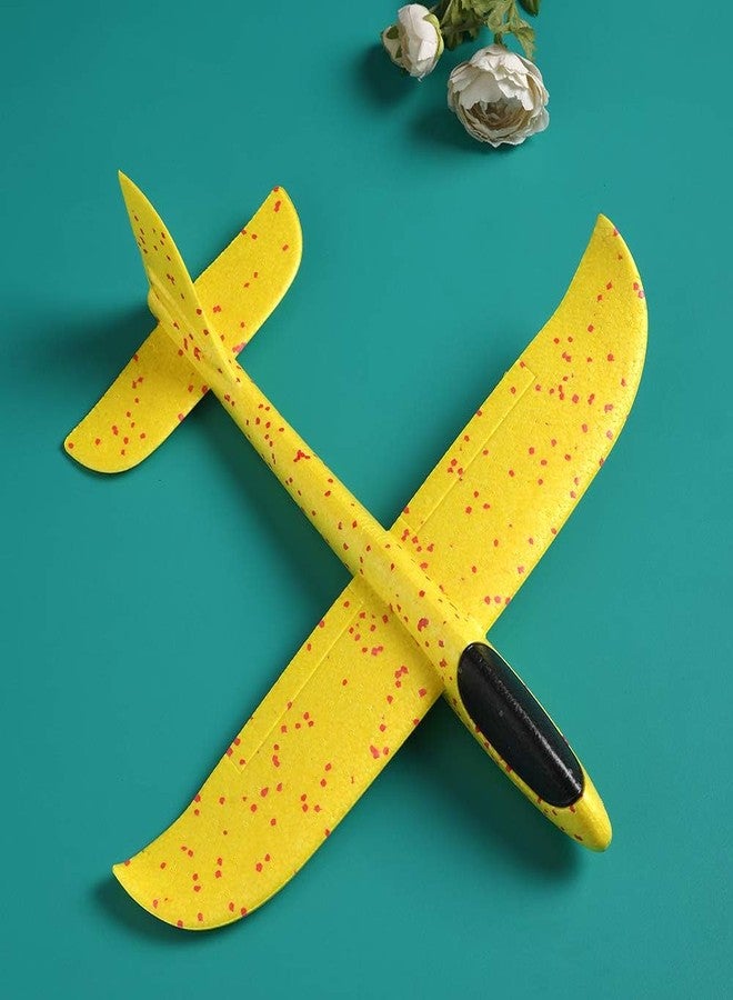 IndusBay® Pack of 1, Kids Throwing Plane Toy 17.5 Large Throwing Foam Glider Airplane with Dual Flight Mode Aircraft Gift for Childrens, Multicolor - Image 3