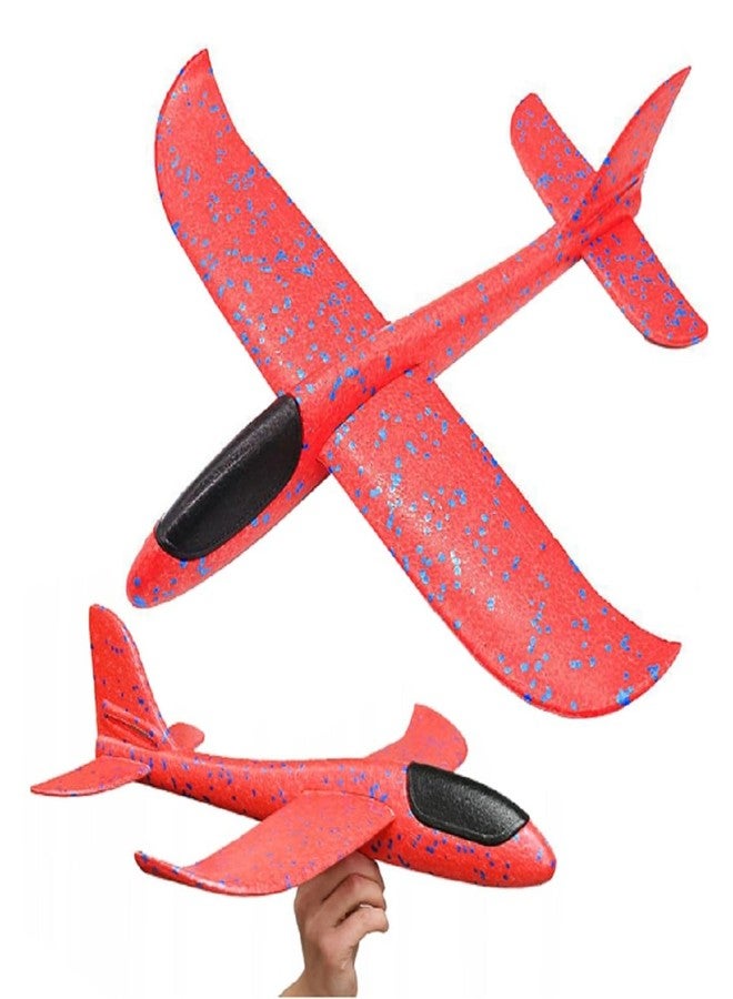 IndusBay® Pack of 1, Kids Throwing Plane Toy 17.5 Large Throwing Foam Glider Airplane with Dual Flight Mode Aircraft Gift for Childrens, Multicolor - Image 2