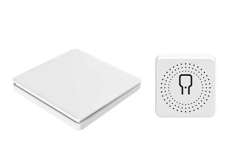 SWYAM No Battery Self Powered Kinetic Wireless RF Switch 2 Way Operation 1 Gang 1 Receiver Switch Compatible with Any Electrical Load - Image 1