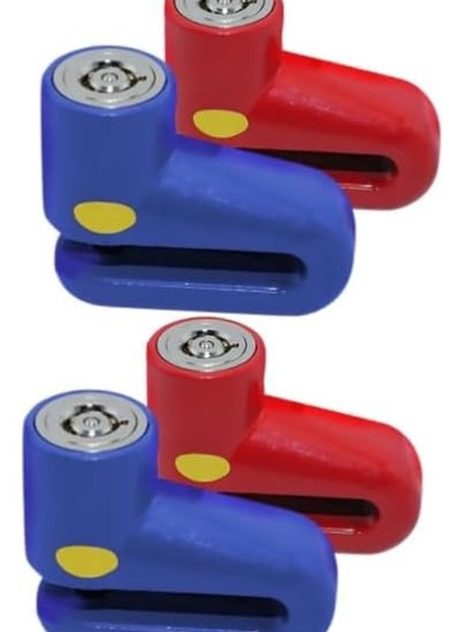 4 Pack Motorcycle Disc Brake Locks Security Wheel Locks Easy to Install - Image 1