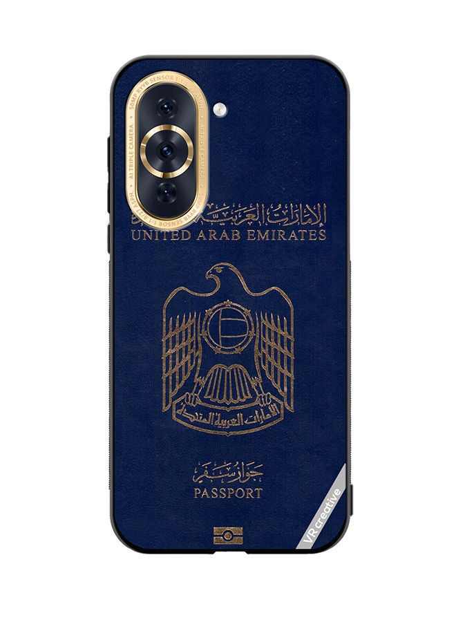 VR CREATIVE Protective Case Cover For Huawei Nova 10 Uae Passport Design Multicolour - Image 1
