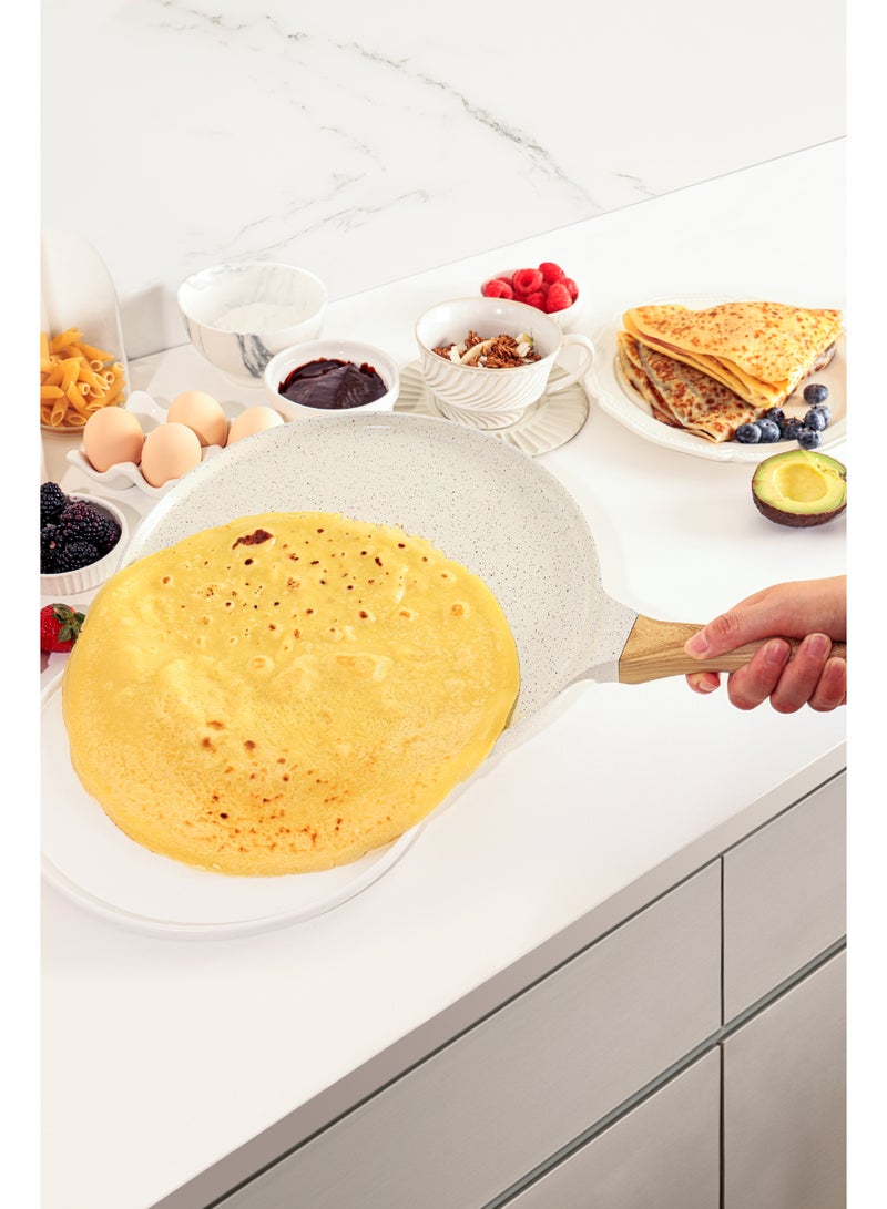 Sensarte Ceramic Cookware Sets, Pots And Pans Set Non Stick, 23-Piece Induction Cookware, Non Toxic Healthy Non Stick Kitchen Cooking Set, With Frying Pans Set, Pfas Ptfe Pfoa Pfos Free White - Image 5