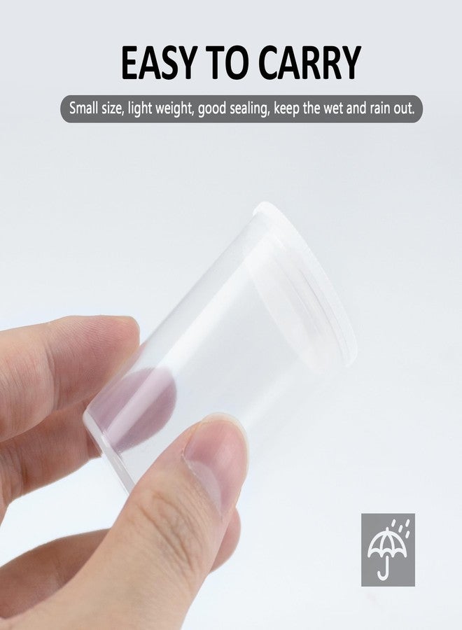 Quacc 12 PCS Clear Film Canisters with Lids, Film Canister Rocket Tube for Science Art Project, Empty Small Film Cans Sewing Storage Case Containers for Supplement Bead Fish Hook - Image 4