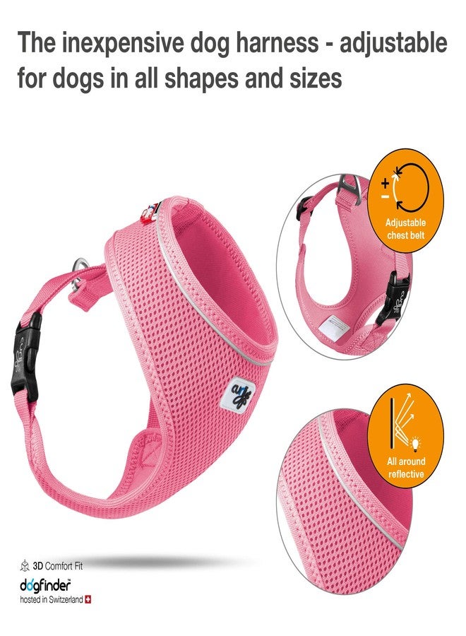 Curli Basic Harness Air-Mesh Pink XS - Image 3