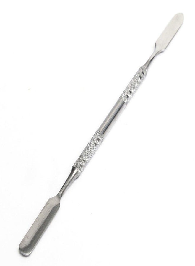 GENERIC Shiny Makeup Palette with Stainless Steel Round Shape Spatula, 100 g (Sqaure_Silver) - Image 3