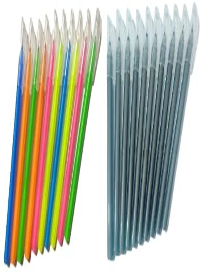 FIRST CLICK Scented Ball Pens 10 Blue 10 Black, Set of 20, Waterproof Ink, 0.7 mm Meta Metal Tip - Image 1