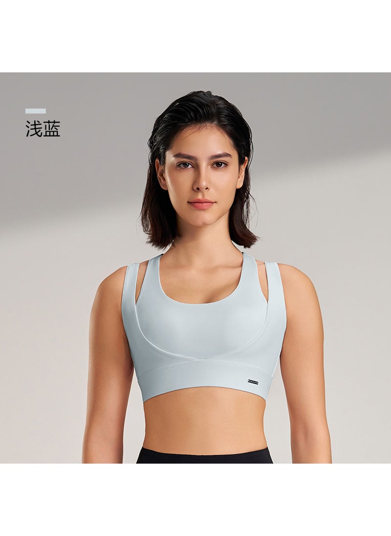 Generic - Fitness Crop Tank Top for Women Light Blue - Image 1