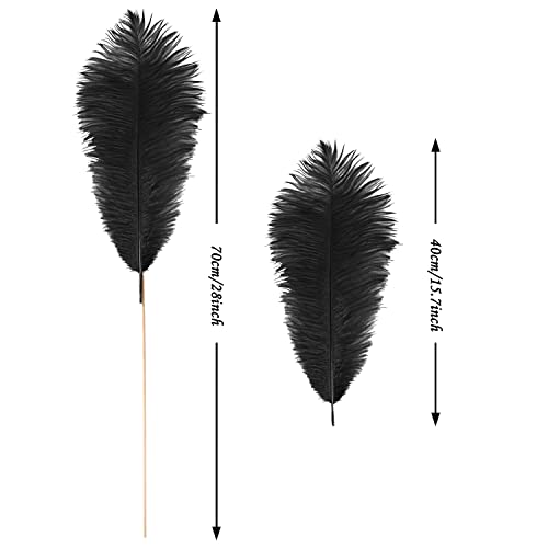 VIJIV Natural White Large Ostrich Feathers Bulk 10 Pieces - Making Kit 28 Inch Long Feathers for Crafts Flowers Vase Home Decorations Wedding Party Centerpiece Floral Arrangement - Image 5