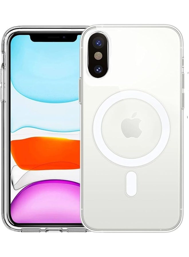 iPhone XS Case – MagSafe Compatible Clear Slim Shockproof Protective Cover with Wireless Charging Support