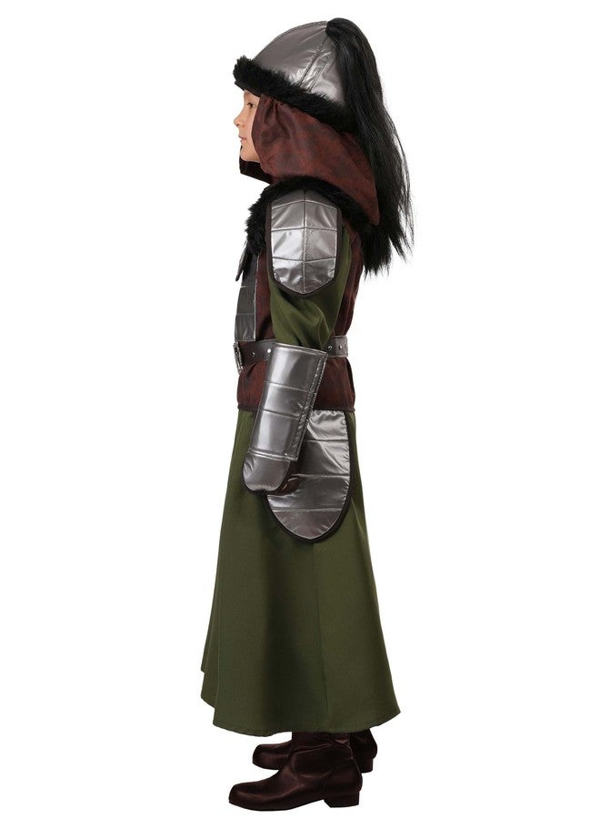 Fun Costumes Boys Genghis Khan Costume with Robe, Armor, Helmet, & Gauntlets | Historical Warrior Inspired Halloween Cosplay Outfit Medium - Image 4