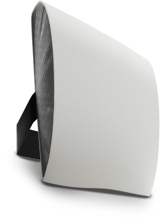 فريدو وسادة فريدو إسفينية لدعم الرقبة | وسادة رقبة متعددة الاستخدامات | أسطوانة من إسفنج الذاكرة مع حزام قابل للتعديل | تخفف الضغط على الرقبة والركبة وأسفل الظهر | متوافقة مع وسادة إسفينية بلس | غطاء قابل للغسل، أبيض ورمادي - Image 1