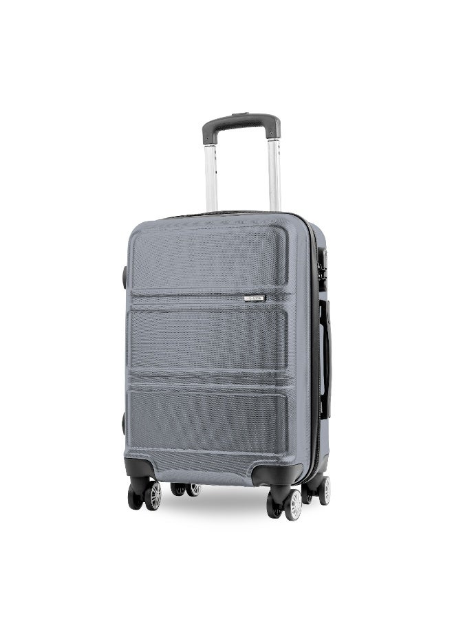 Reflection ABS Cabin Luggage Airline Approved, Lightweight 20 Inch Luggage- 360° Silent Wheels, ABS Hard Suitcase Trolley, Spinner Wheels, Travel Luggage  (20-Inch , D.Grey) - Image 1