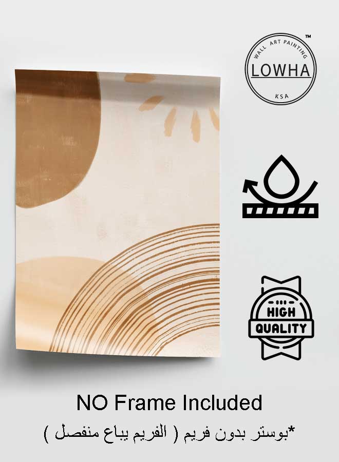 LOWHA Poster Painting Art With Four Separate Pieces Of Double-Sided Stickers Abstract Art For Home Bedroom Living Room And Office Decor - Image 3