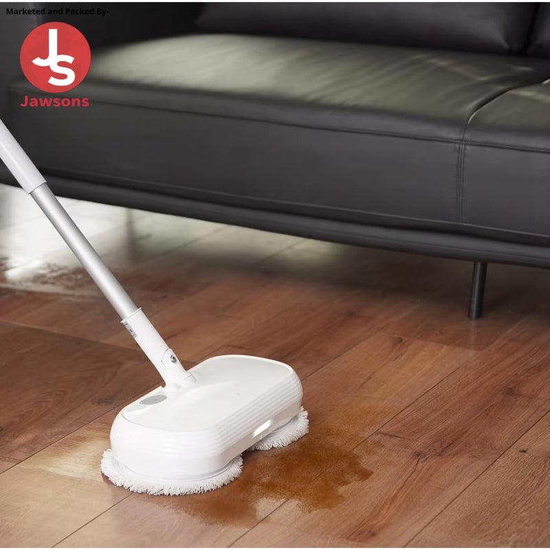 Jawsons Cordless Handheld Wet Floor mop with Adjustable Handle Water Sprayer LED Light and 2 Pairs of Mopping Cloths Floor Types and Windows - Image 5