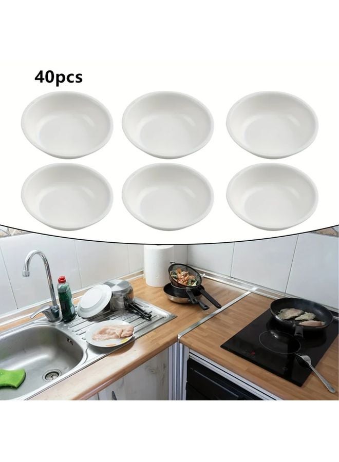 40 Pcs Plastic Dipping Soy Sauce Cups Small Appetizer Bowls For Seasoning - Image 2