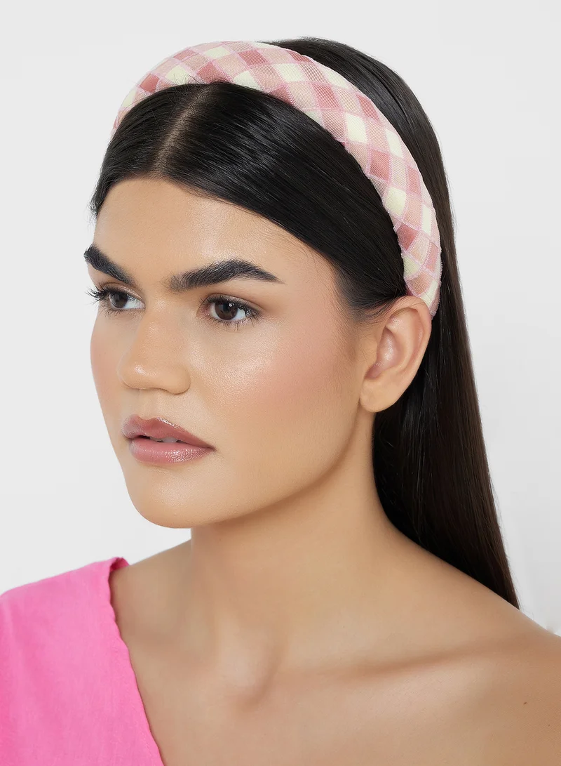 Ginger Gingham Headband