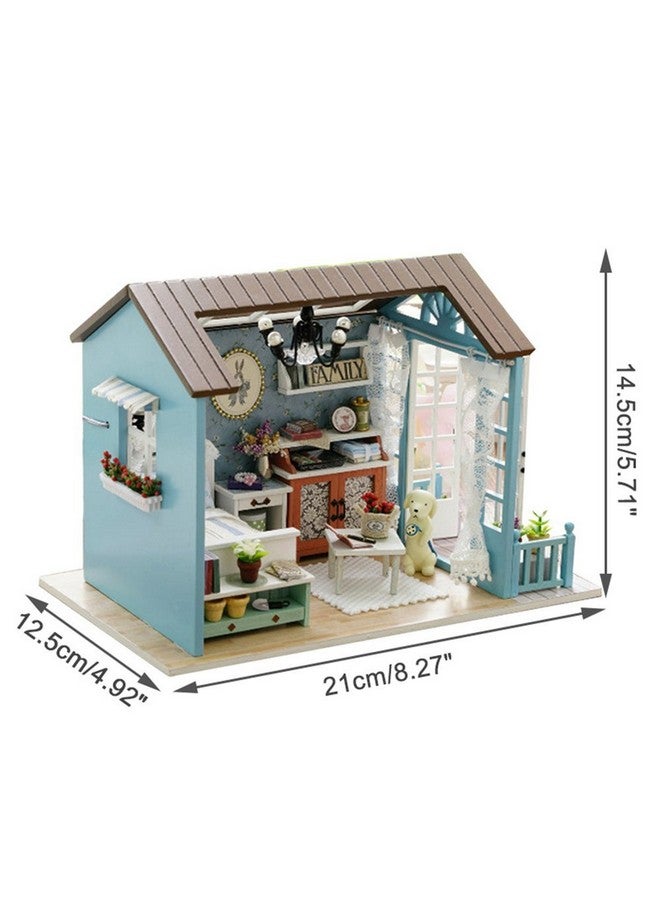 UniHobby DIY Dollhouse Miniature Kit UniHobby Romantic Forest Time Wooden Mini House Toy with Furniture Lights  - Image 3