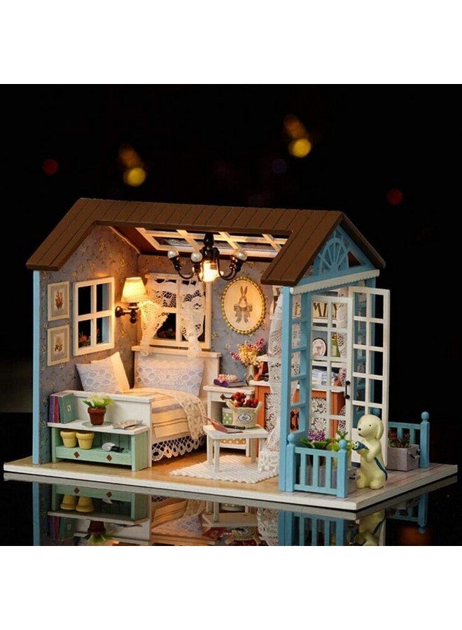 UniHobby DIY Dollhouse Miniature Kit UniHobby Romantic Forest Time Wooden Mini House Toy with Furniture Lights  - Image 2