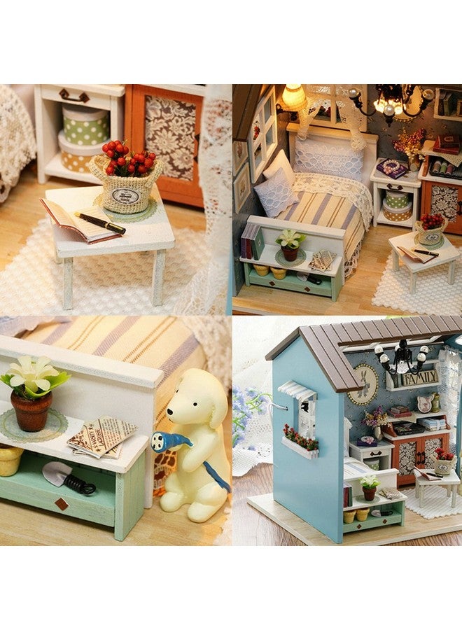UniHobby DIY Dollhouse Miniature Kit UniHobby Romantic Forest Time Wooden Mini House Toy with Furniture Lights  - Image 4