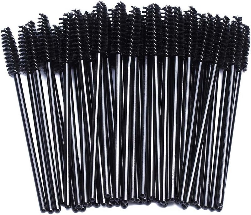 BTYMS 100 Pcs Disposable Eyelash Spoolies Brush Mascara Applicator Lash Wand Lashes Brush Eyebrow Spooly for Extension Light & heavy use compatible - Image 1