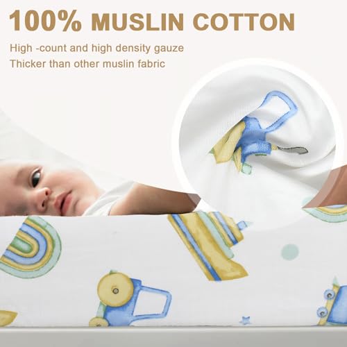 Owlowla Changing Pad CoverUltra Soft Cotton Changing Table CoversBreathableDurable Nursery Diaper Changing Pad Sheets for Baby Boys GirlsBaby BoyDino - Image 3