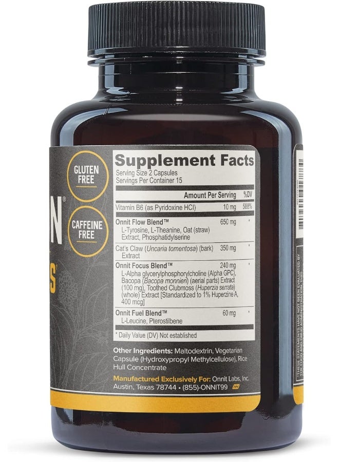 Onnit Alpha Nootropic Brain Booster Supplement (30ct) - Image 4