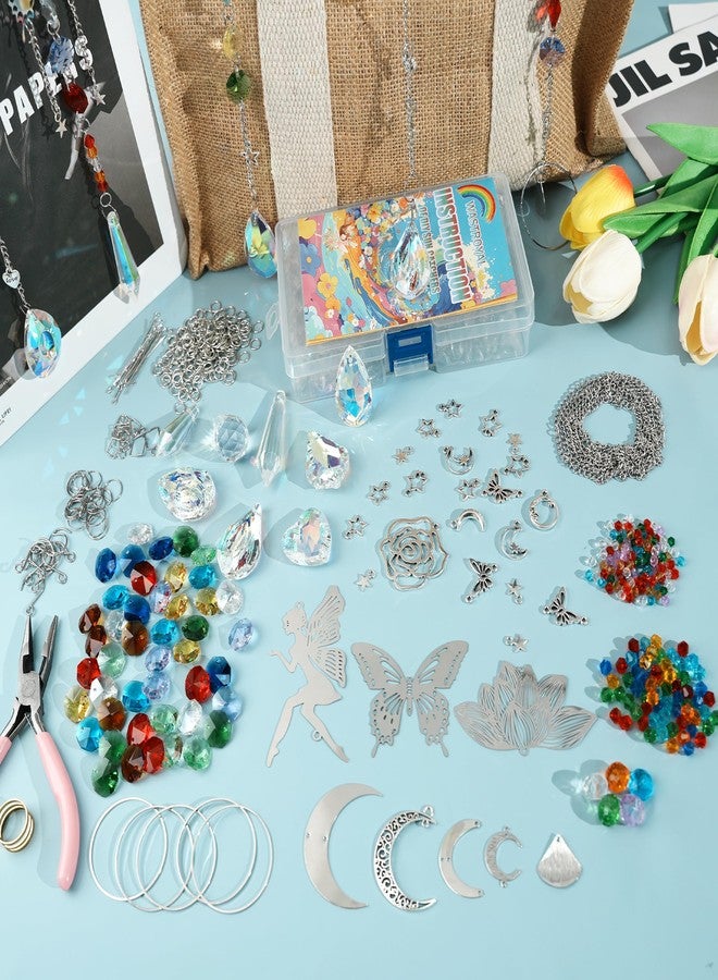 WASTROYAL Sun Catcher Kits for Adults, 10 Sets DIY Suncatcher Arts and craft kits for adults Prism Crystal Suncatchers Indoor Window Hanging Ornaments Decor for Home Gifts for Mother Wife Daughter (Fairy) - Image 2
