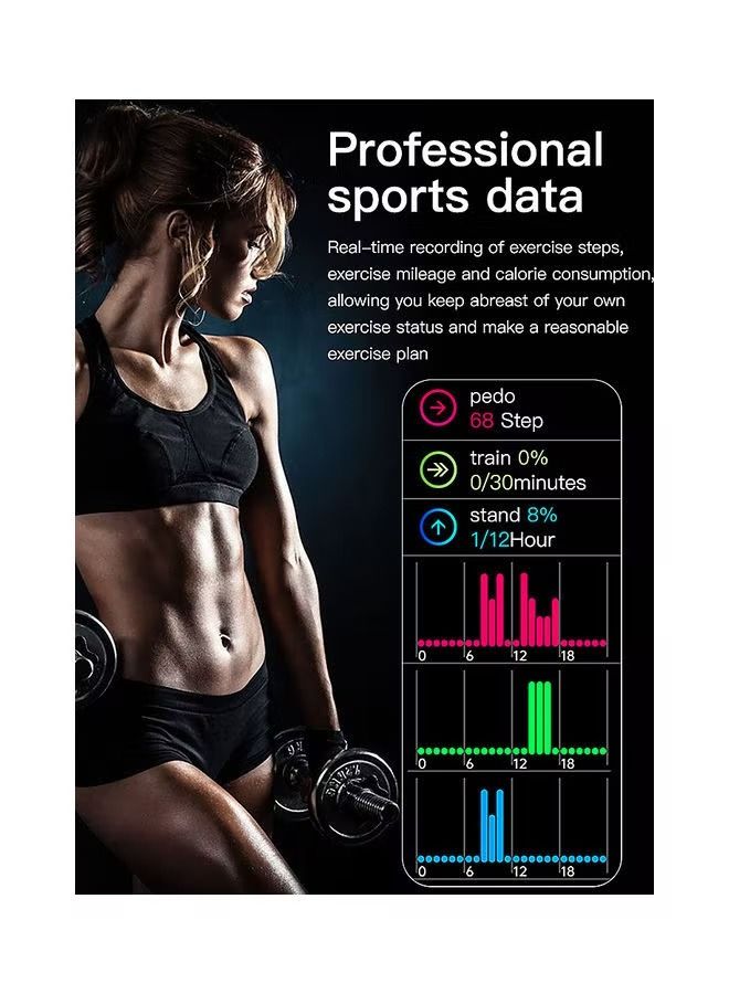 Global Version Chipset Fitness Tracker Smart Watch White - Image 2