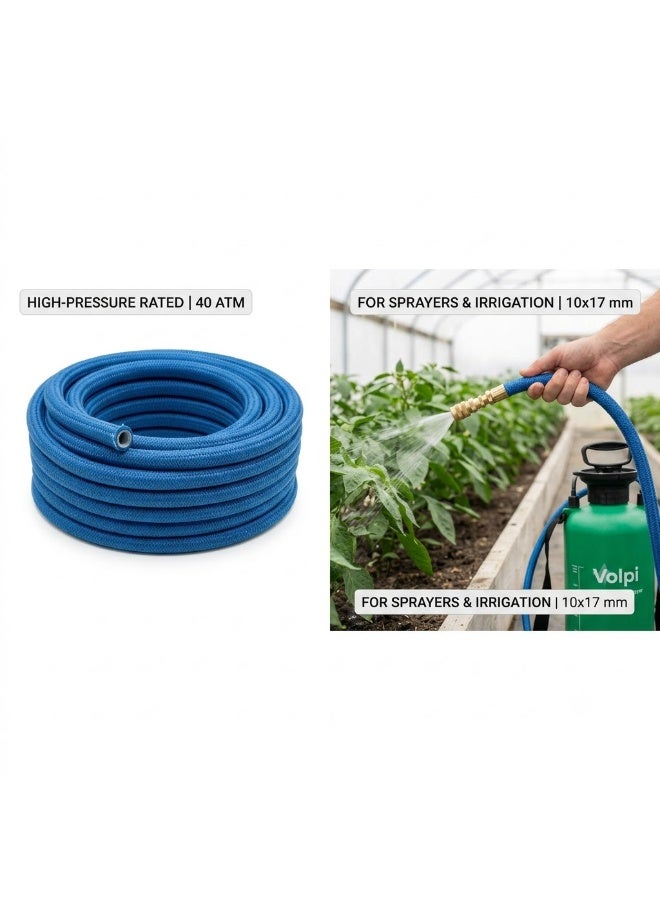 Volpi High Pressure Plastic Hose 10×17 mm – 40 Bar (100 m) | Made in Italy - Image 1