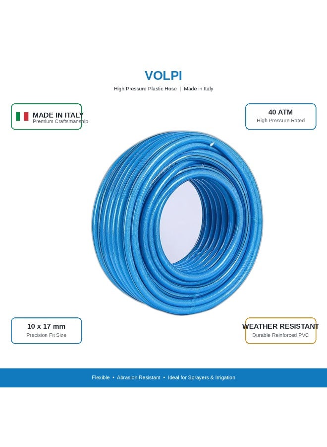 Volpi High Pressure Plastic Hose 10×17 mm – 40 Bar (100 m) | Made in Italy - Image 3