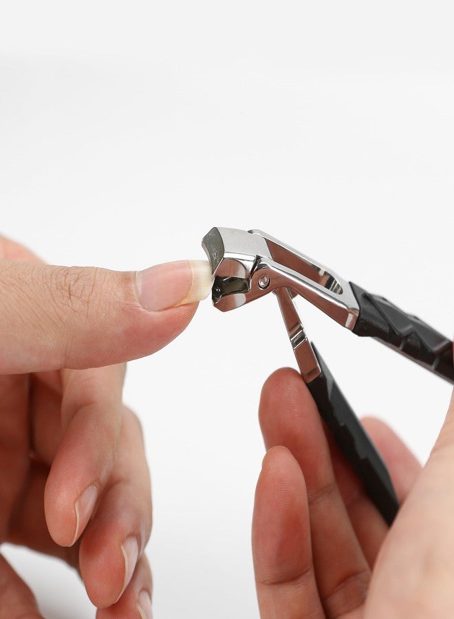 BuleVina Pro Nail Clippers for Seniors with Thick Toenails - Long Handled Ergonomic Design for Fingernails and Toenails - Proclip Wide Jaw Opening with Large Angled Head - Image 4