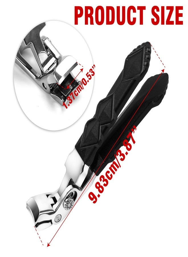 BuleVina Pro Nail Clippers for Seniors with Thick Toenails - Long Handled Ergonomic Design for Fingernails and Toenails - Proclip Wide Jaw Opening with Large Angled Head - Image 2