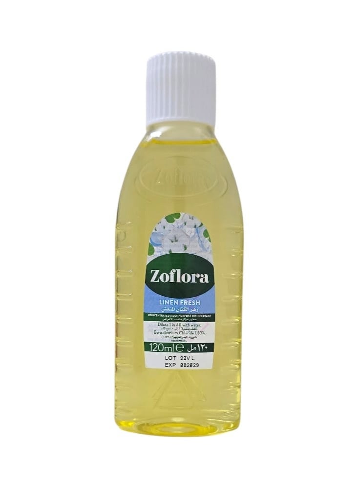 Zoflora Concentrated Multipurpose Disinfectant-Linen Fresh 120*3ml - Image 3