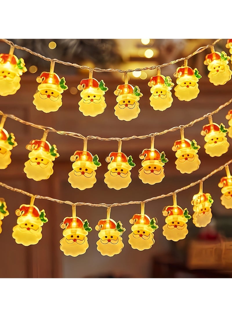 Santa-shaped String Lights - Image 1